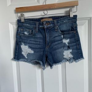 Joe’s distressed jean shorts